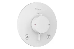 Термостат скрытого монтажа Hansgrohe Ecostat Comfort S для 2х потребителей, белый матовый