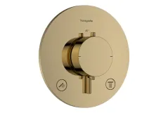 Термостат скрытого монтажа Hansgrohe Ecostat Comfort S для 2х потребителей, полированное золото
