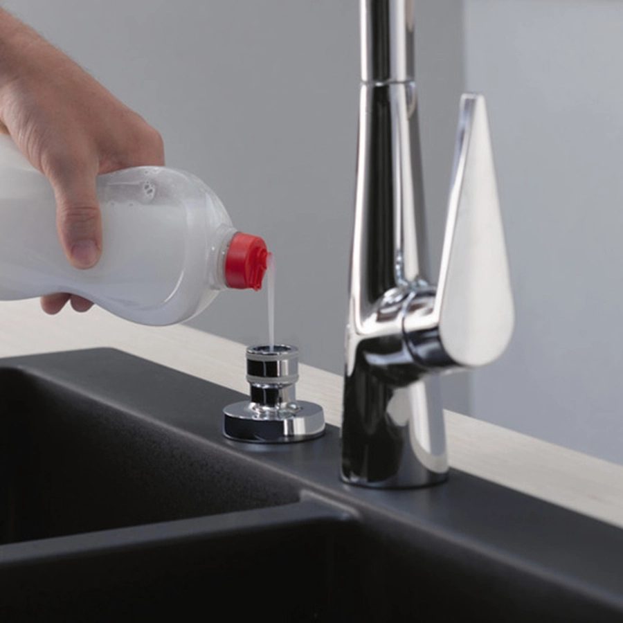Дозатор кухонный Hansgrohe A71, 500мл, хром Фото - 3