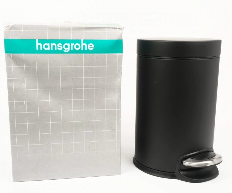 Відро для сміття Hansgrohe AddStoris 41775670 з педаллю, чорний матовий Фото - 3