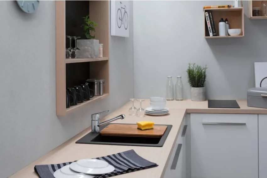Мийка для кухнi Hansgrohe S510-F450, вбудована,  54*49см, сірий камень Фото - 1