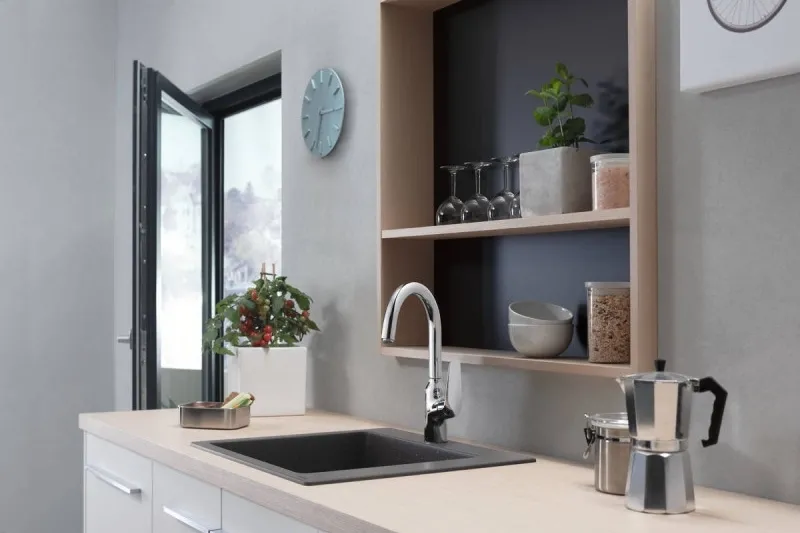 Мийка для кухнi Hansgrohe S510-F450, вбудована,  54*49см, сірий камень Фото - 3