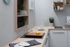Мийка для кухнi Hansgrohe S510-F450, вбудована, розмiри вирiзу: 54*49см, iз матерiалу Silicatec, свiтлий сiрий Фото - 4