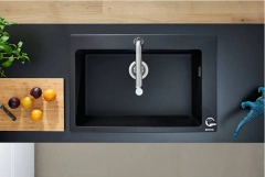 Кухонна мийка кам`яна Hansgrohe 43313170, чорна Фото - 1