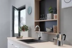 Мойка для кухни Hansgrohe S510-F450 77*51*20,5см, серый камень Фото - 1