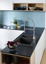 Кухонна мийка кам`яна Hansgrohe 43315170, чорна Фото - 2