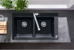 Кухонная мойка каменная Hansgrohe 43316170, черная Фото - 3