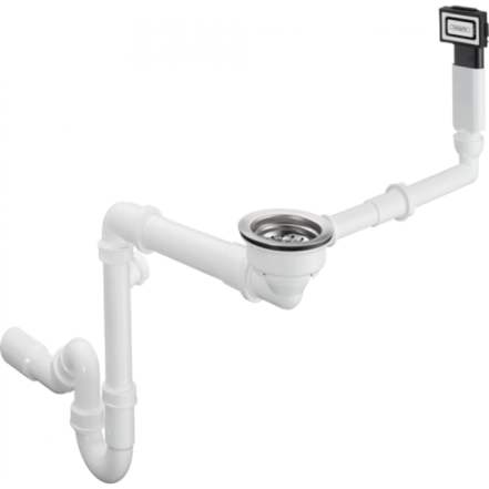 Сифон для гранитной кухонной мойки Hansgrohe D16-10, хром