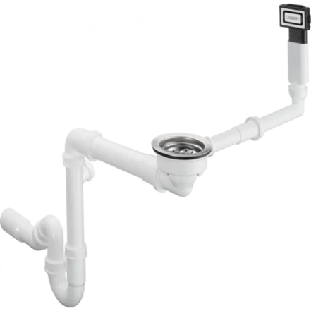 Сифон для гранитной кухонной мойки Hansgrohe D16-10, хром