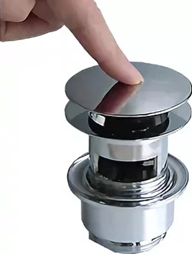 Зливний набiр для раковини Hansgrohe push-open (50100000) Фото - 1