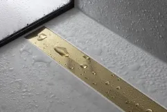 Зовнішня частина зливу для душу Hansgrohe RAIN DRAIN FLEX  800мм, поліроване золото Фото - 2