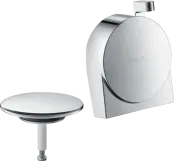 Зовнішня частина виливу на ванну з набором для зливу і переливу Hansgrohe Exafill S 58117000 хром