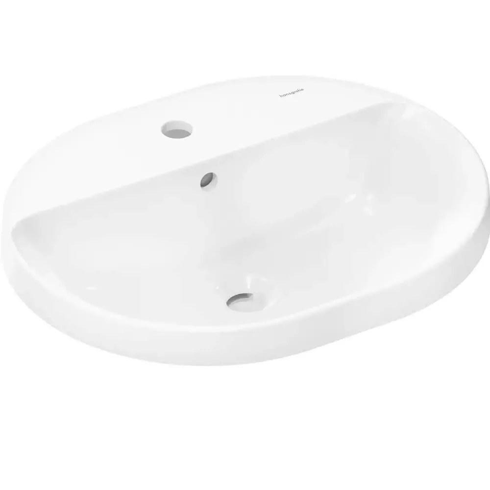Раковина встраиваемая под столешницу Hansgrohe Xuniva U 55х45 см белый (60161450)