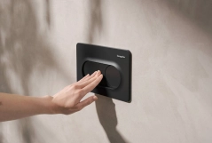 Смывная клавиша Hansgrohe iFrame Original S 66002670, черный матовый Фото - 1