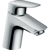 Смеситель для умывальника Hansgrohe Logis 70 LowFlow с донным клапаном, хром (71078000)