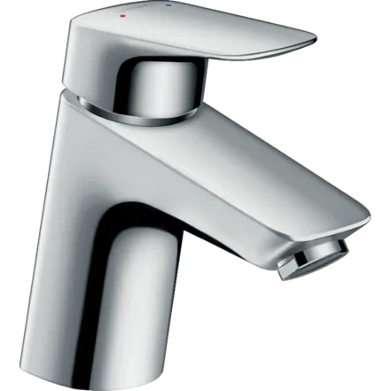 Смеситель для умывальника Hansgrohe Logis 70 LowFlow с донным клапаном, хром (71078000)