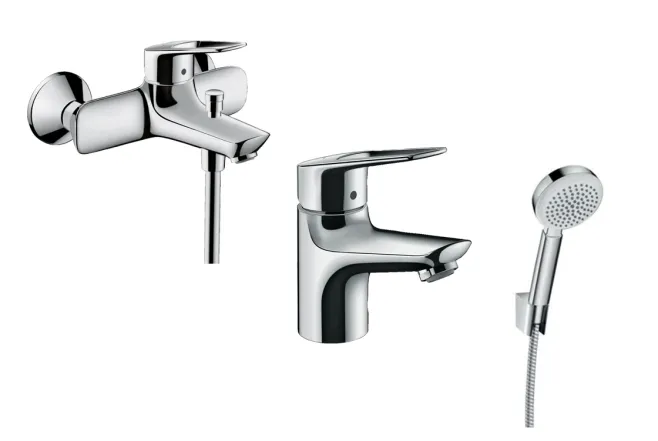 Комплект смесителей Hansgrohe Novus Loop 70 CoolStart (71084+7134+26768400), хром (71084111)