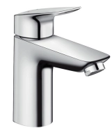 Змішувач для умивальника Hansgrohe Logis 100 LowFlow із зливним гарнітуром, хром (71104000)