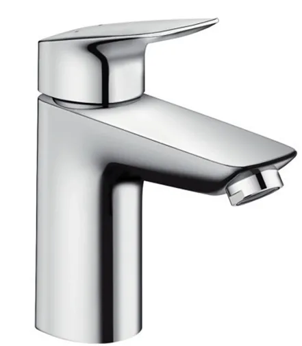 Смеситель для умывальника Hansgrohe Logis 100 LowFlow со сливным гарнитуром, хром (71104000)