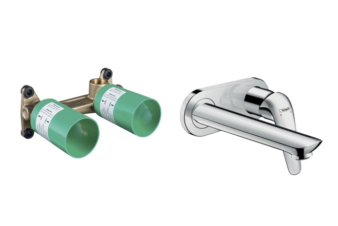 Змішувач для умивальника Hansgrohe Novus прихованого монтажу в комплекті з Ibox, хром (71127180)