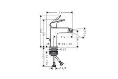 Змішувач для біде Hansgrohe Logis чорний матовий (71201670) Фото - 1