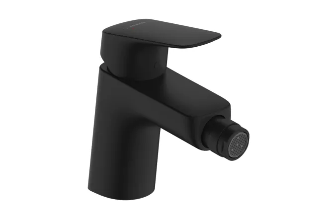Смеситель для биде Hansgrohe Logis со сливным набором, черный матовый (71204670)