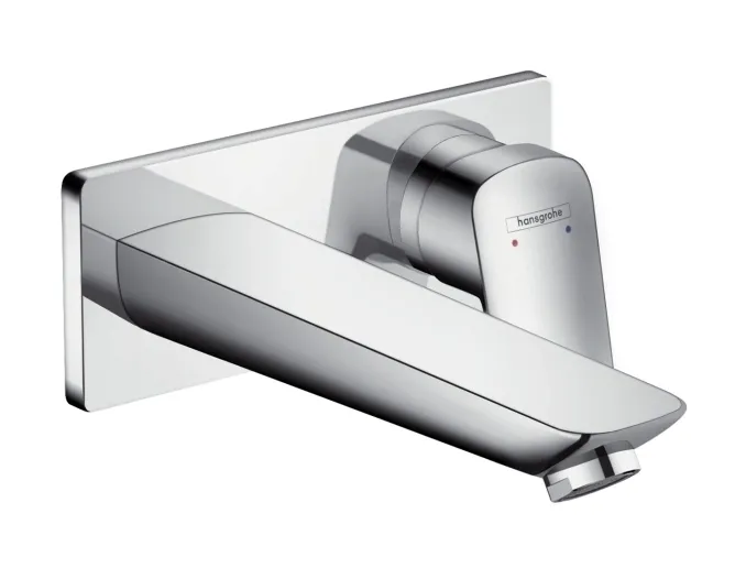 Смеситель для раковины Hansgrohe Logis, однорычажный, настенный, прих. монтаж, хром