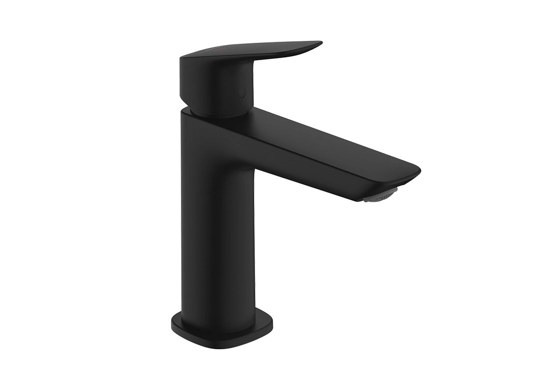 Смеситель для раковины Hansgrohe Logis со сливным набором черный матовый (71251670)