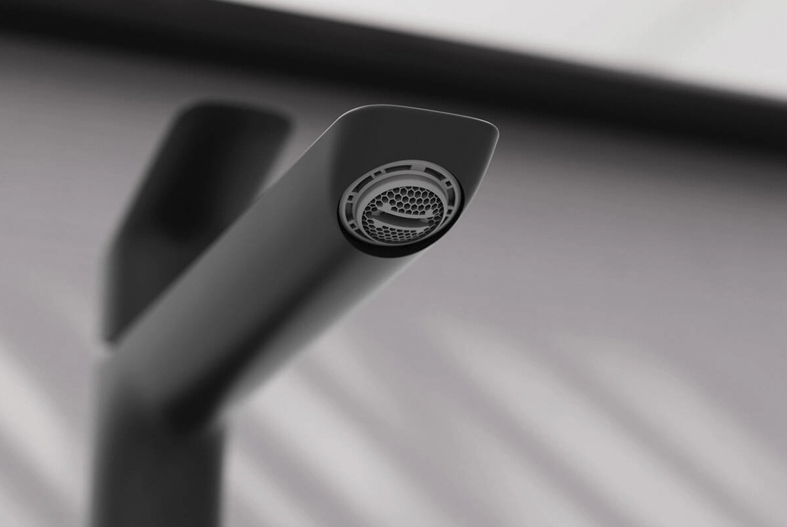Смеситель для раковины Hansgrohe Logis со сливным набором черный матовый (71251670) Фото - 1