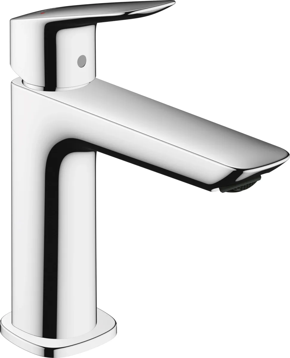 Змішувач для умивальника Hansgrohe Logis 110 з донним клапаном push-open, Chrome (71252000)
