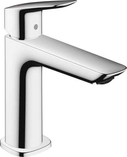 Змішувач для умивальника Hansgrohe Logis 110 з донним клапаном push-open, Chrome (71252000)