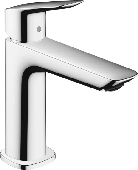 Змішувач для умивальника Hansgrohe Logis 110 з донним клапаном push-open, Chrome (71252000)