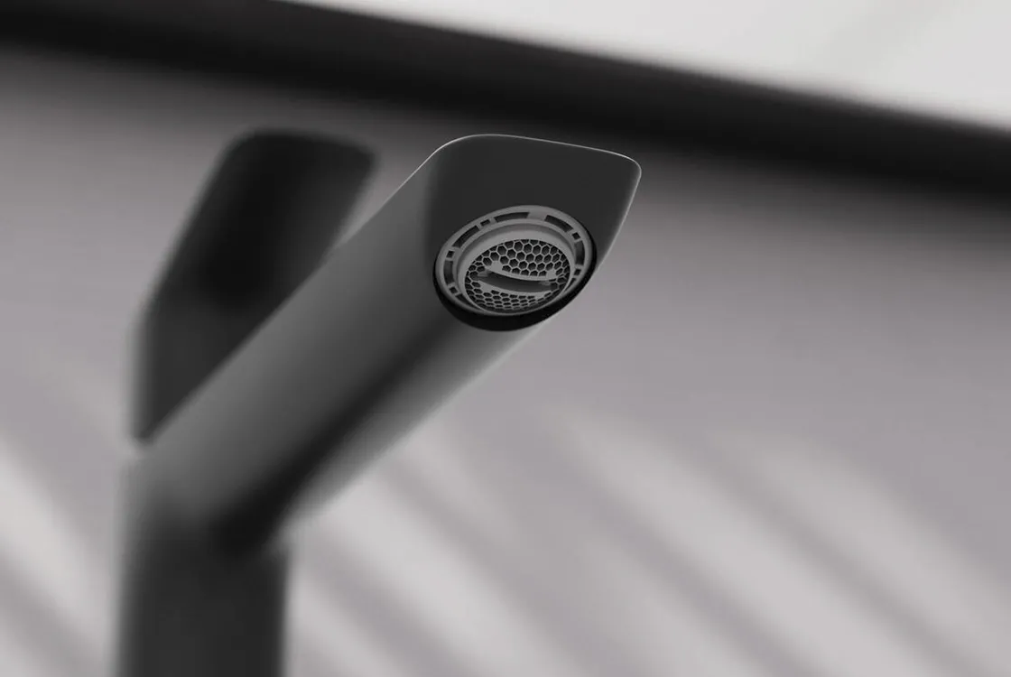 Смеситель для умывальника Hansgrohe Logis 110, однорычажный, со сливным набором push-up, черный матовый Фото - 1