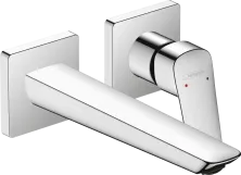 Смеситель для умывальника Hansgrohe Logis скрытого монтажа со стены 205 мм, хром (71256000)