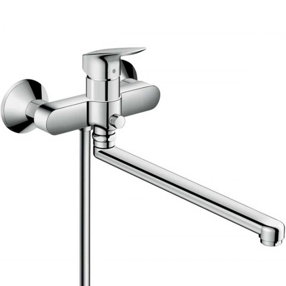 Змішувач для  ванни з довгим виливом Hansgrohe Logis, хром