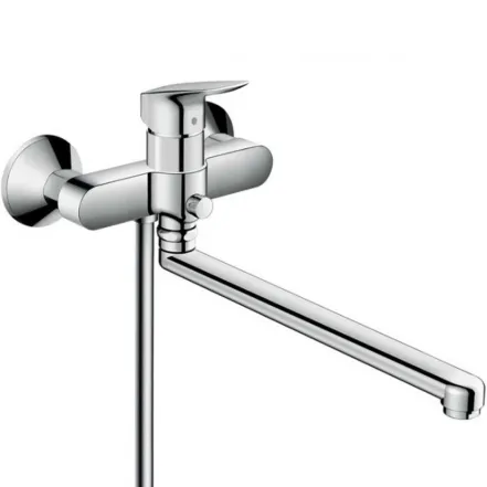 Смеситель для ванны с длинным изливом Hansgrohe Logis, хром