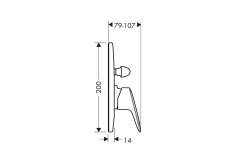 Смеситель для ванны Hansgrohe Logis, хром (71409000) Фото - 1