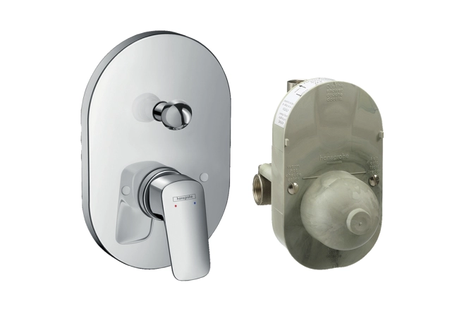 Смеситель для ванны Hansgrohe Logis, хром (71409000)
