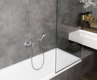 Смеситель для ванны Hansgrohe VERNIS BLEND прих. монтаж, черный матовый Фото - 1