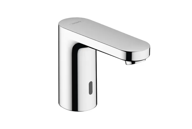 Электронный смеситель для умывальника Hansgrohe VERNIS BLEND для холодной воды или предварительно настроенной работы от батареи, хром