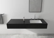 Смеситель для умывальника Hansgrohe VERNIS SHAPE на 3 отв, со сливным набором, черный матовый Фото - 2