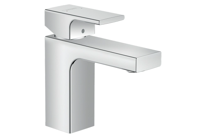 Смеситель для умывальника Hansgrohe Vernis Shape 100 без донного клапана, хром (71569000)
