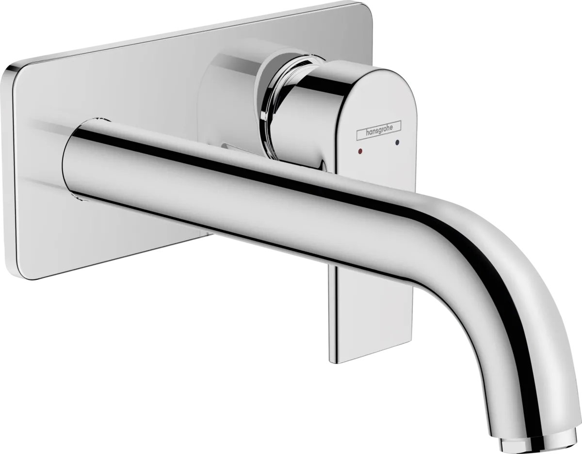 Смеситель для умывальника настенный Hansgrohe Vernis Shape 205 мм, хром (71578000)