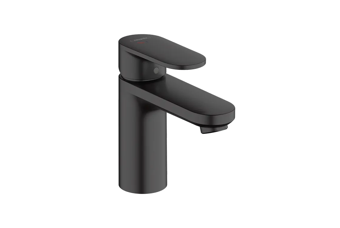 Смеситель для умывальника Hansgrohe Vernis Blend 100 CoolStart с д/у поп-ап, матовый черный (71585670)
