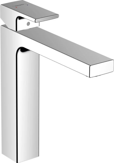 Смеситель для умывальника Hansgrohe Vernis Shape 190 без донного клапана, хром (71591000)