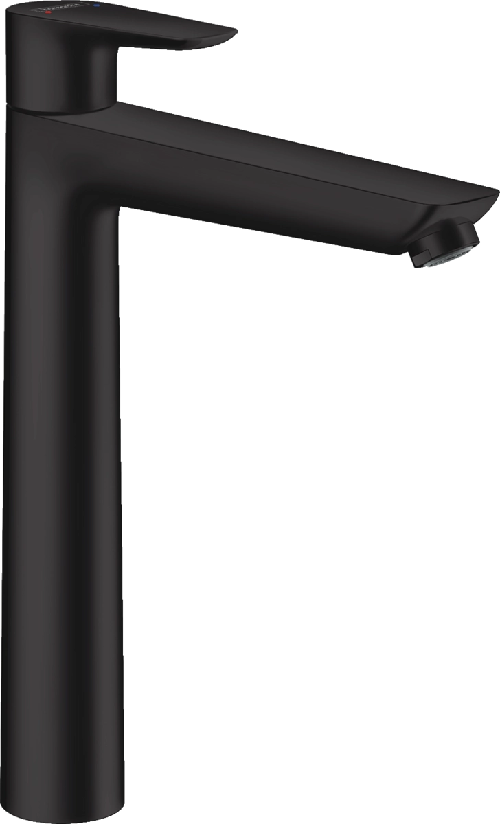 Змішувач для умивальника Hansgrohe Talis E 240, одноважiльний, зi зливним гарнiтуром, матовий чорний
