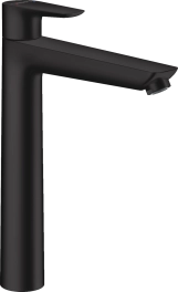 Змішувач для умивальника Hansgrohe Talis E 240, одноважiльний, зi зливним гарнiтуром, матовий чорний