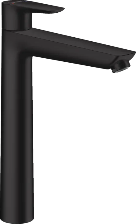 Змішувач для умивальника Hansgrohe Talis E 240, одноважiльний, зi зливним гарнiтуром, матовий чорний
