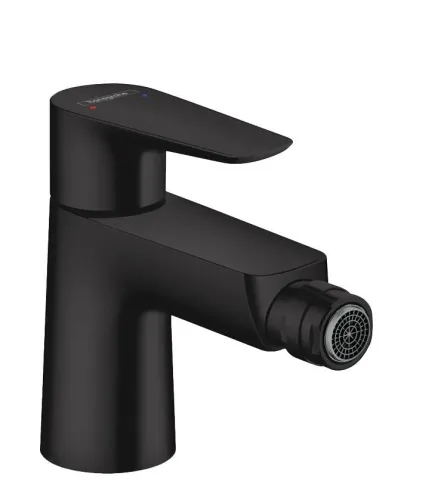 Змішувач для біде Hansgrohe Talis E з донним клапаном, чорний матовий (71720670)