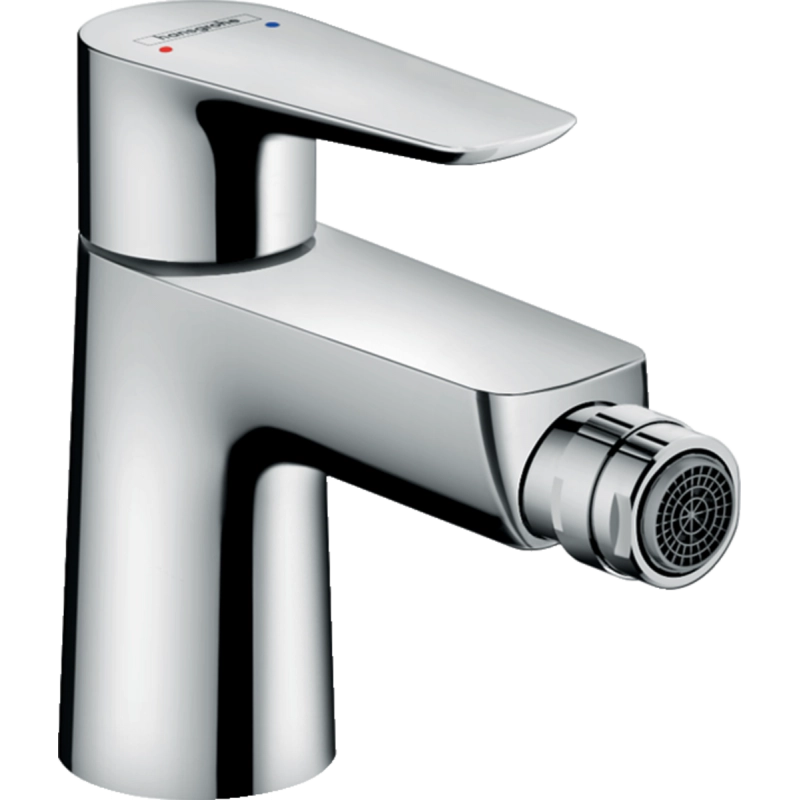 Змiшувач для бiде Hansgrohe Talis E, одноважiльний, зi зливным клапаном push-open, хром